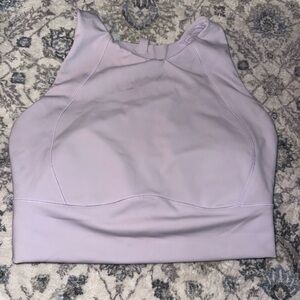 Lavender Sleeveless Crop Top